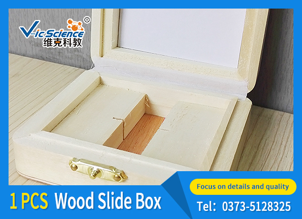 1 pieces of wood slide box